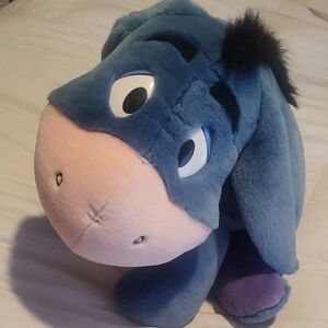 Cuddly Blue and Purple Plush Donkey